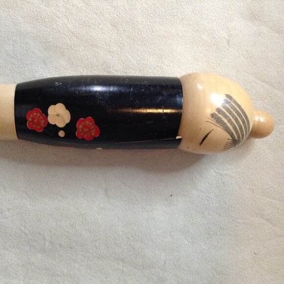 VTG Japanese Kokeshi Doll; "Geshia"; Dento, signed, wood turned; Collectible - Picture 4 of 5